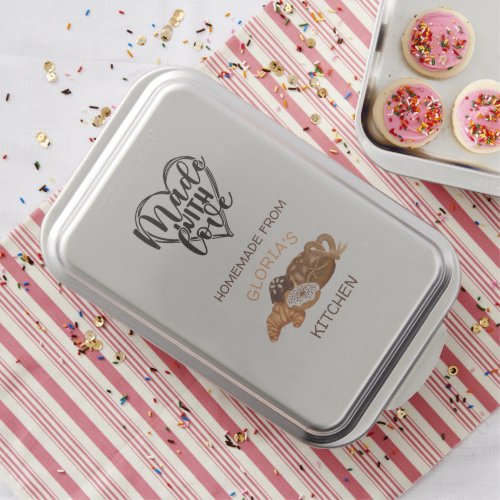 Personalized Home Bakery Made With Love  Cake Pan