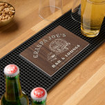 Personalized Home Bar Whiskey Barrel Bar Mat<br><div class="desc">Upgrade your home bar with this Personalized Home Bar Whiskey Barrel Bar Mat, designed for whiskey lovers who appreciate a touch of rustic charm. Featuring a stylish whiskey barrel graphic, this bar mat is customizable with your name, making it a unique and functional addition to your bar setup. Not only...</div>