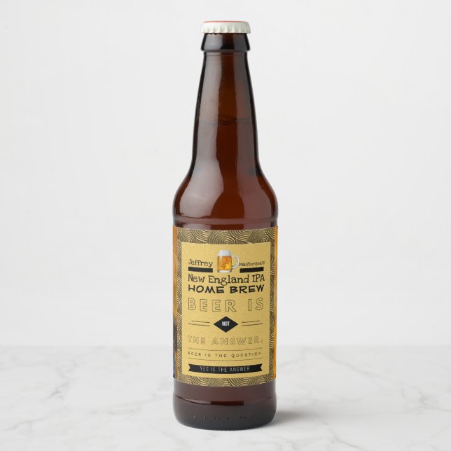 Personalized Home Brew Beer Labels (Front)