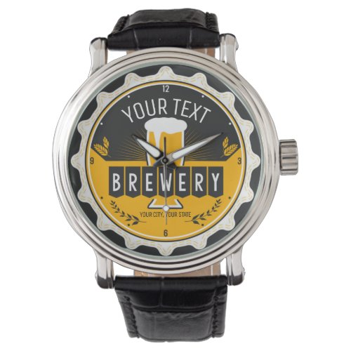 Personalized Home Brewery Craft Beer Bar  Watch