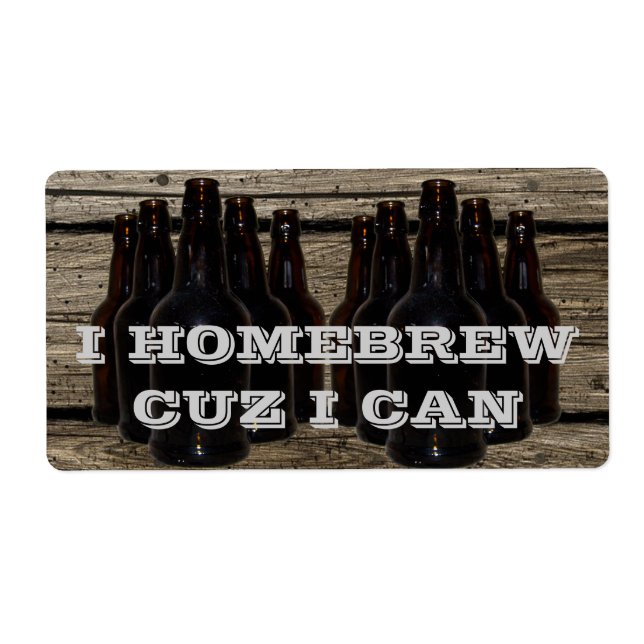 Personalized Home Brewing Beer Brewer's Labels (Front)