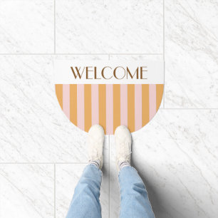 Personalized Home Decor Stylish Colorful Stripes Doormat