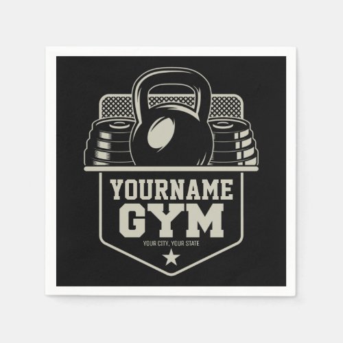 Personalized Home GYM Kettlebell Fitness Trainer  Napkins