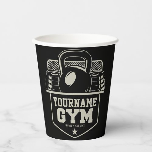 Personalized Home GYM Kettlebell Fitness Trainer  Paper Cups