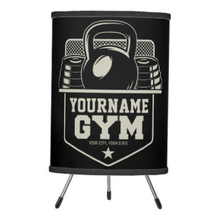 Personalized Home GYM Kettlebell Fitness Trainer Tripod Lamp