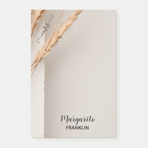 Personalized Home Office Nature Plants Notes