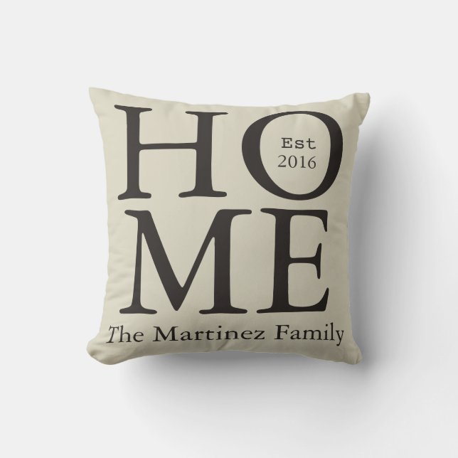 Personalized Home Pillow (Front)