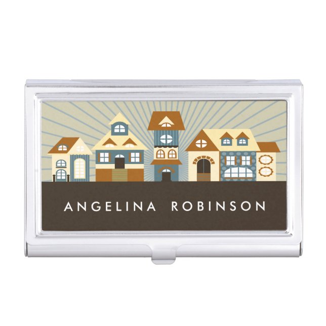 Personalized Home Realtor Business Card Holder (Front)