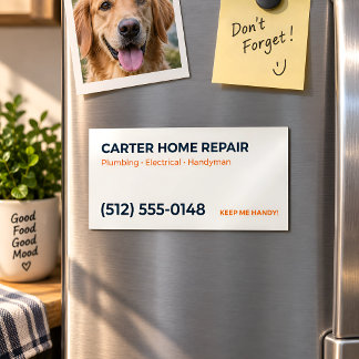 Personalized Home Repair Handyman Business Card 