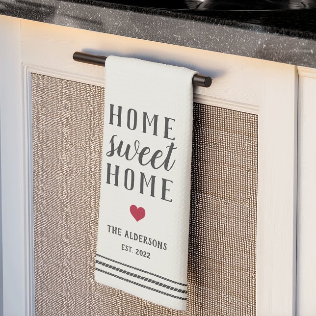 Personalized Home Sweet Home Family Name Kitchen Towel (Creator Uploaded)