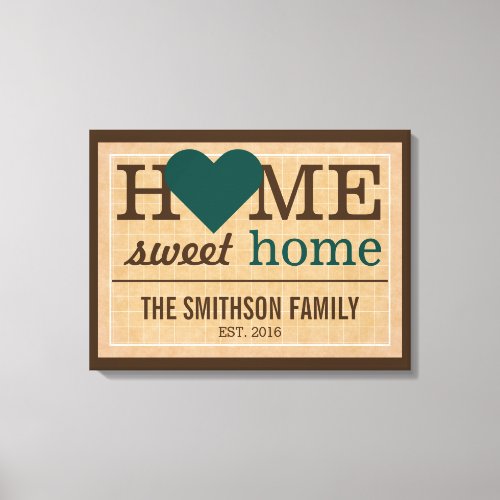 Personalized Home Sweet Home Family Welcome Sign