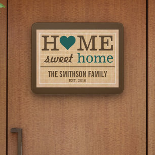 Personalized Home Sweet Home Family Welcome Sign
