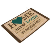 Personalized Home Sweet Home Family Welcome Sign Floor Mat (3/4)