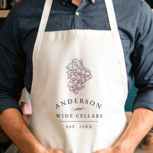 Personalized Home Wine Cellar Adult Apron