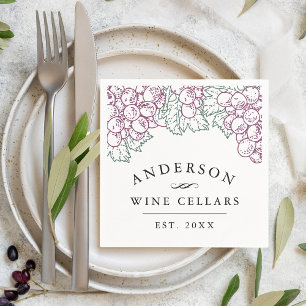 Personalized Home Wine Cellar Napkins
