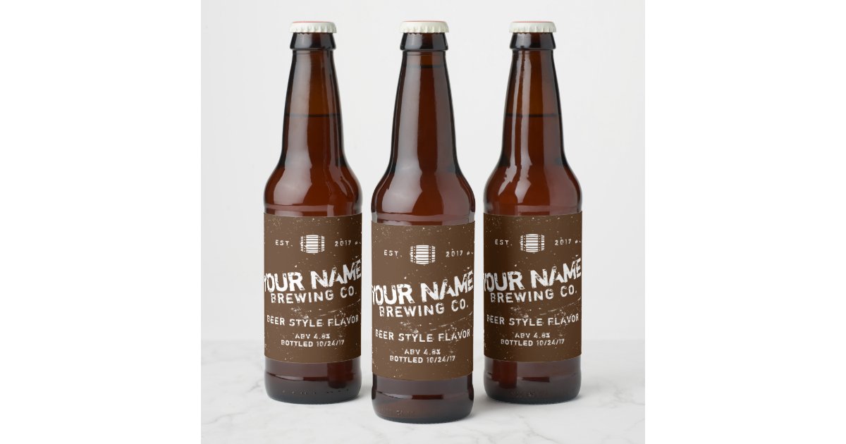 Custom beer labels, Homebrew Bottle & Can Labels