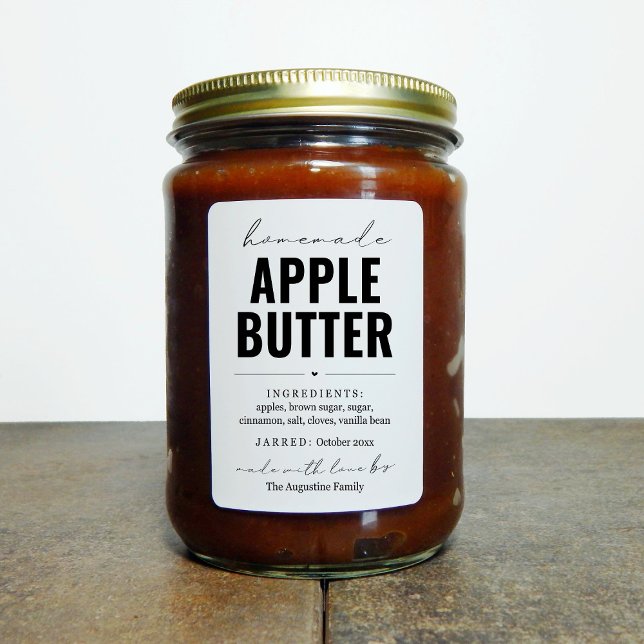 Personalized Homemade Apple Butter Label (Creator Uploaded)