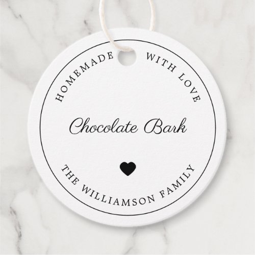  Personalized Homemade Baking Gift Favour Tags