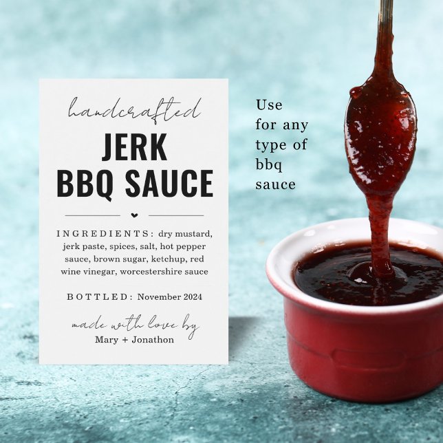 Personalized Homemade BBQ Sauce Bottle Label (Creator Uploaded)