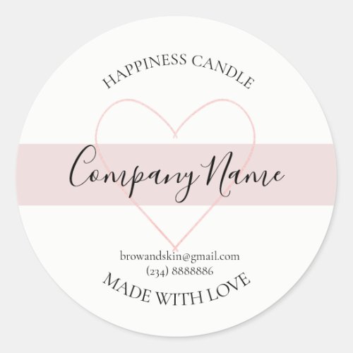 Personalized Homemade Candle Label