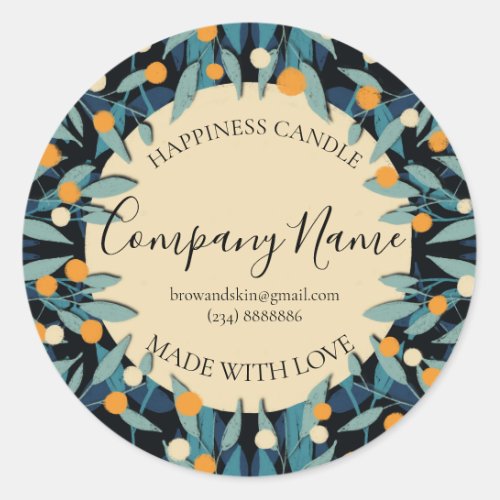 Personalized Homemade Candle Label