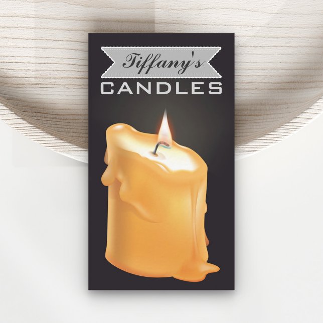 Personalized Homemade Candles | Handmade Candles Business Card (Creator Uploaded)