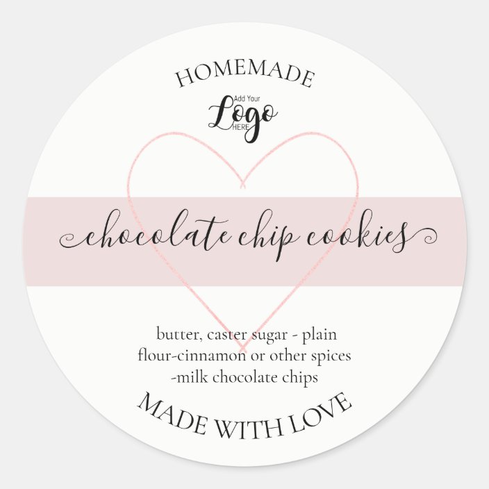 Personalized Homemade Cookies Label