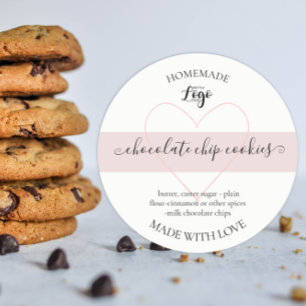 Personalized Homemade Cookies Label