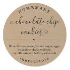 Personalized Homemade Food Kraft Background