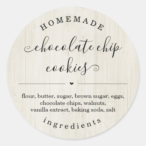 Personalized Homemade Food Sticker