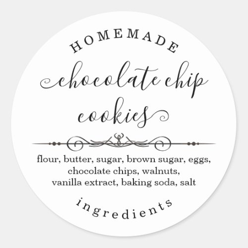Personalized Homemade Food Sticker