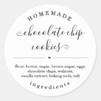 Personalized Homemade Food Sticker