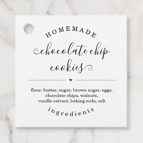 Personalized Homemade Food Tags