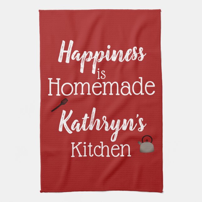 Personalized "Homemade" Kitchen Towel (Vertical)
