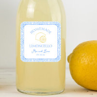 Personalized Homemade Limoncello Bottle Wedding