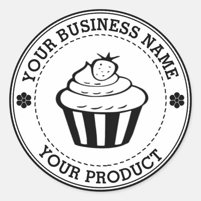 Personalized Homemade Logo Custom Classic Round Sticker (Front)