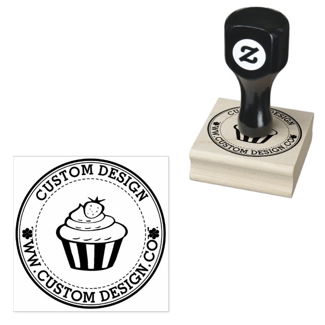 Personalized Homemade Logo Custom Rubber Stamp (Stamped)