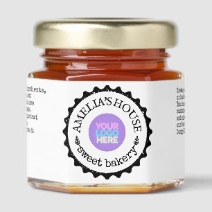 Personalized Homemade Logo Custom Text Honey Jar Favors