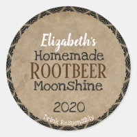 Personalized Homemade Moonshine Label
