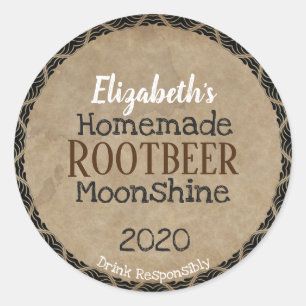 Personalized Homemade Moonshine Label