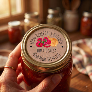 Personalized Homemade Salsa Canning label