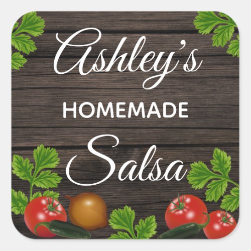 Personalized Homemade Salsa Label