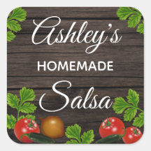 Personalized Homemade Salsa Label