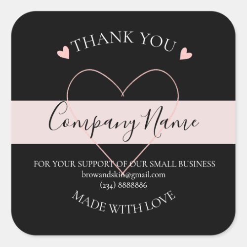 Personalized Homemade THANK YOU  Label