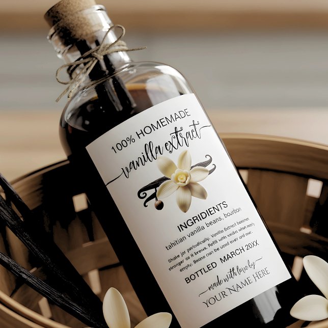 Personalized Homemade Vanilla Extract Label (Creator Uploaded)