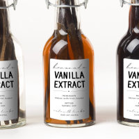 Personalized Homemade Vanilla Extract Label