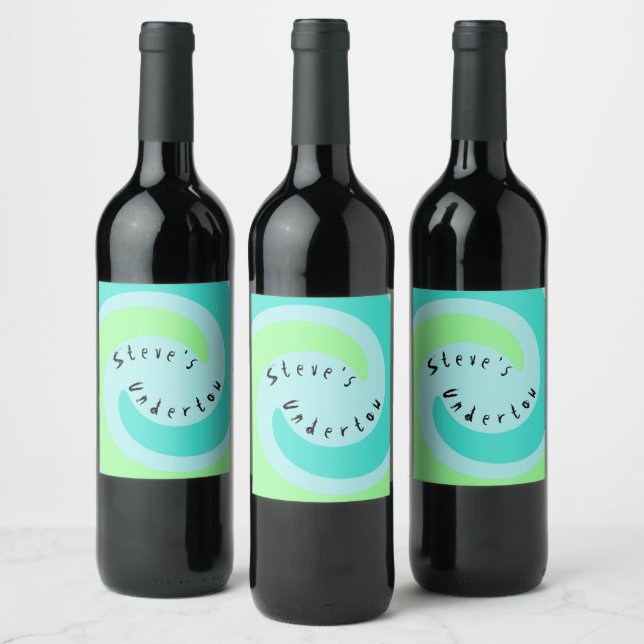 Personalized Homemade Wine Sake Vino Undertow Label (Bottles)