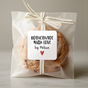 Personalized Homemade With Love Baking Label