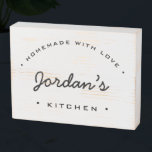 Personalized Homemade with Love My Kitchen Rustic Wooden Box Sign<br><div class="desc">Introducing our Personalized "Homemade with Love" Kitchen Rustic Wooden Box Sign, a charming and customizable addition to your kitchen decor or a heartwarming gift for culinary enthusiasts. Customized Keepsake: This rustic wooden sign can be personalized with your name, making it a cherished keepsake for your own kitchen or a thoughtful...</div>