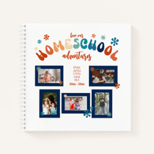 Personalized Homeschool Photo Collage Scrapbook Notebook